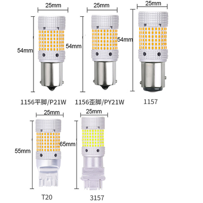 Segnali di svolta LED per automobili Canbus Fog Light 2016 chip 150 SMD 1156/1157/7440 LED