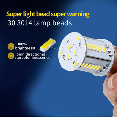 Segnali di svolta LED per autoveicoli personalizzabili 3014 30SMD S25 1156 BA15S BAU15S BAY15D Lampada posteriore