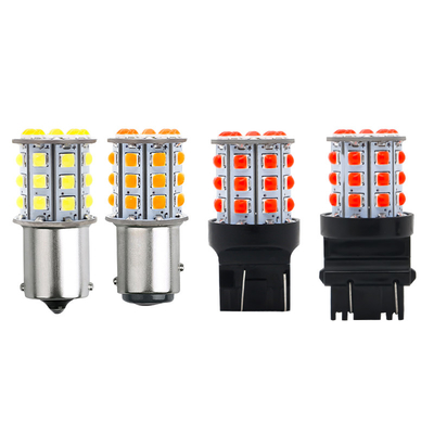 Segnali di svolta LED bianchi di lunga durata per auto 12V Corpo in lega di alluminio Bianco Giallo Rosso 3030 33SMD