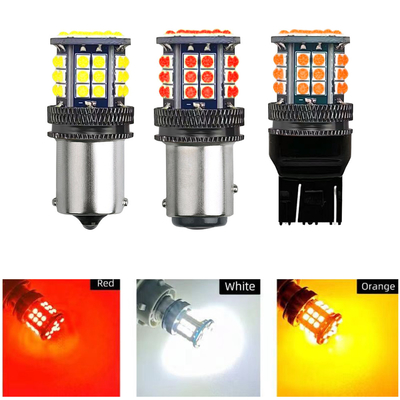 Indicatori di svolta LED in lega di alluminio 3030 39 SMD 12v 1156 BA15S 1157 BAY15D T20 T25 Segnale di svolta auto