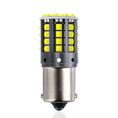 Segnali di svolta LED in lega di alluminio bianco 1156 1157 T20 3030 44SMD Luce di inversione 12V 24V