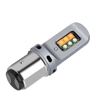 Lampade di segnale di marcia a LED da 5W di lunga durata con 1156 lampadine LED universali da 12 smd 1156 P21W BA15S PY21W 3157 7443 Canbus