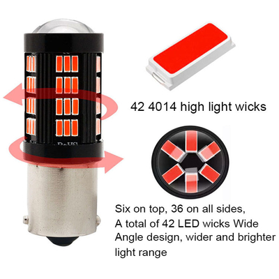 1157 1156 4014 66 SMD LED Brake Light Auto Invertire lampadine LED interni Auto Canbus