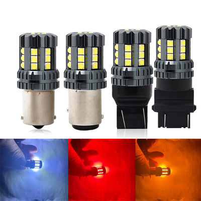 Bianco LED Car Turn Signal Lights Auto 12V 24V 2835 45SMD 1156 1157 T25 3156 3157 T20 7440 7443 Canbus Lampade auto Led