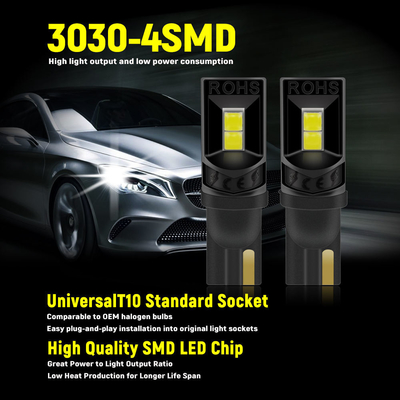 Lampade a LED a 360 gradi T10 194 168 147 W5W 3030 Lampade a LED per interni di auto
