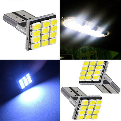 Potenza 9W lampadine a LED impermeabile IP67 360 gradi Luce automobilistica 12v T10 12SMD 1206 3020 Luce da lettura Targa