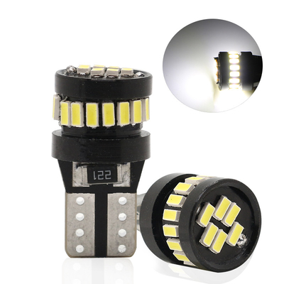 3014 LED chip lampadine automobilistiche luce bianca 360 gradi angolo di fascio T10 3014 24smd corrente costante lampadina a LED luminosa