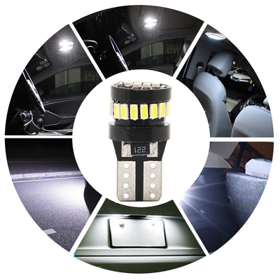 3014 LED chip lampadine automobilistiche luce bianca 360 gradi angolo di fascio T10 3014 24smd corrente costante lampadina a LED luminosa
