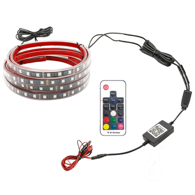 Luce interna a LED per autoveicoli Controllo remoto multicolore ABS flessibile 12V Car LED Strip Light