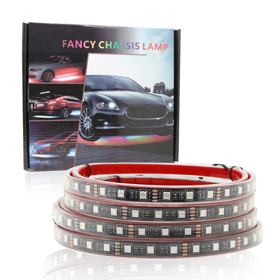 Luce interna a LED per autoveicoli Controllo remoto multicolore ABS flessibile 12V Car LED Strip Light