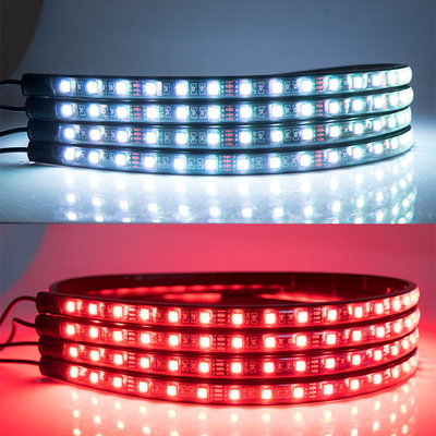 Luce interna a LED per autoveicoli Controllo remoto multicolore ABS flessibile 12V Car LED Strip Light