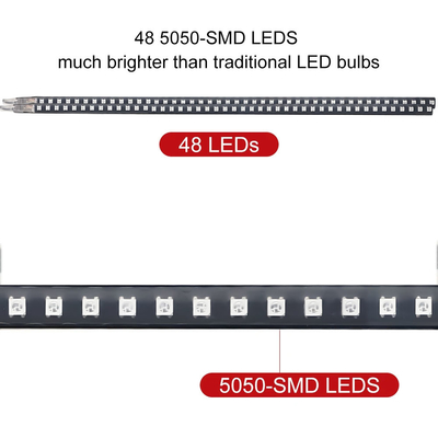 Universal ABS Car Interior LED Lampade impermeabile 56CM Car Flash Strobe Light Knight Rider Scanner Light