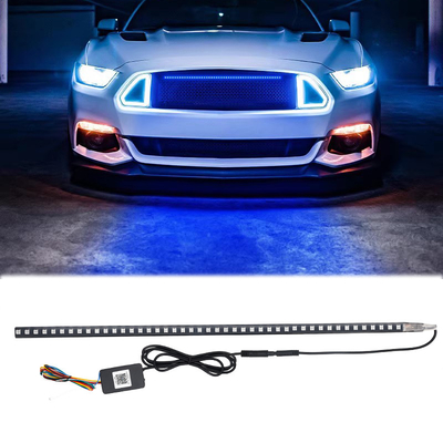 Universal ABS Car Interior LED Lampade impermeabile 56CM Car Flash Strobe Light Knight Rider Scanner Light