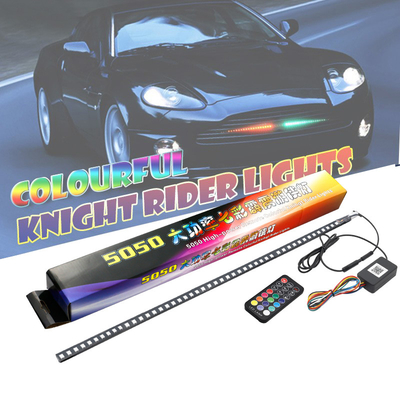 Universal ABS Car Interior LED Lampade impermeabile 56CM Car Flash Strobe Light Knight Rider Scanner Light