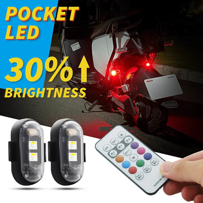 RGB Color LED Car Interior Atmosphere Lights Micro USB IP67 telecomando wireless