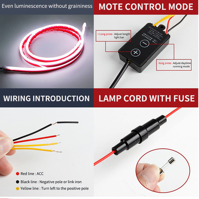 ST-5050-150180APP RGB LED luci interne auto con telecomando impermeabile e flessibile