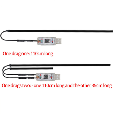 5V PVC USB LED Strip Lights 110cm con APP Remote Control Multi Lighting Modes per l'atmosfera interna