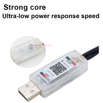 5V PVC USB LED Strip Lights 110cm con APP Remote Control Multi Lighting Modes per l'atmosfera interna