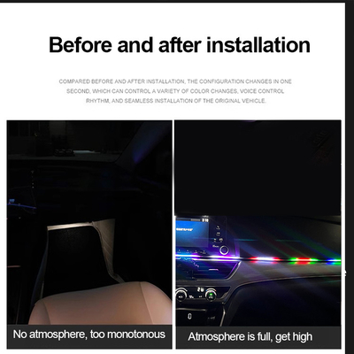 5V PVC USB LED Strip Lights 110cm con APP Remote Control Multi Lighting Modes per l'atmosfera interna