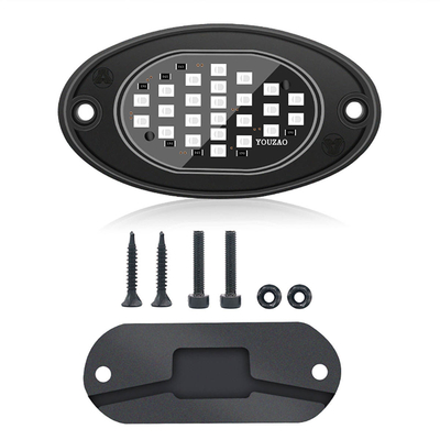 12V Chassis Light impermeabile 2835 LED Single Color Pure White 24 LED Rock Light per camion Jeep ATV UTV Offroad Underglow