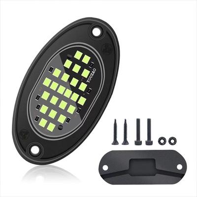 12V Chassis Light impermeabile 2835 LED Single Color Pure White 24 LED Rock Light per camion Jeep ATV UTV Offroad Underglow