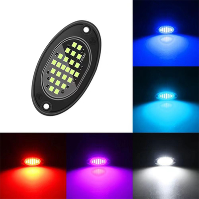 12V Chassis Light impermeabile 2835 LED Single Color Pure White 24 LED Rock Light per camion Jeep ATV UTV Offroad Underglow