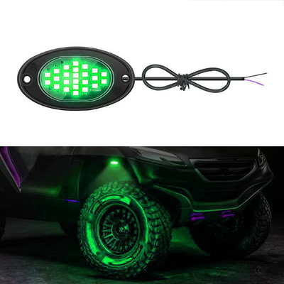 12V Chassis Light impermeabile 2835 LED Single Color Pure White 24 LED Rock Light per camion Jeep ATV UTV Offroad Underglow