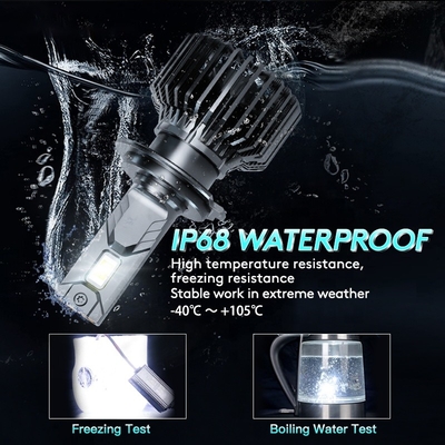 Faro automobilistico H1 H3 H4 H7 H11 9005 del lume LED di O3 12V 55W 12000 lampadina del faro principale 9006 D2H