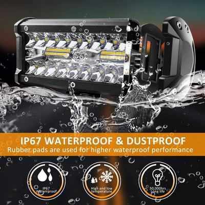 la nebbia di 240W 24000lm ha condotto le luci di azionamento principali a 7 pollici della barra luminosa Off Road impermeabile