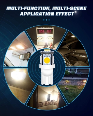 194 lampadine automobilistiche del LED 6500K incuneano T10 SMD 5050 scheggia