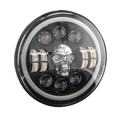 fari del motociclo LED del giro 7Inch per Harley Royal Enfield 12000lm