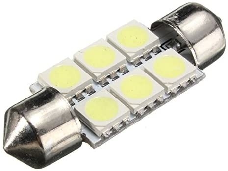 CC bianca blu 12V 31mm delle luci dell'automobile del festone C5W 5050 6SMD LED della cupola interna della lampadina 36mm 39mm 41mm
