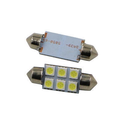 CC bianca blu 12V 31mm delle luci dell'automobile del festone C5W 5050 6SMD LED della cupola interna della lampadina 36mm 39mm 41mm