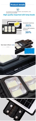 Un'iluminazione pubblica solare da 120 watt per resistenza bianca IP65 dell'inondazione di luce del giorno all'aperto 5000K impermeabile
